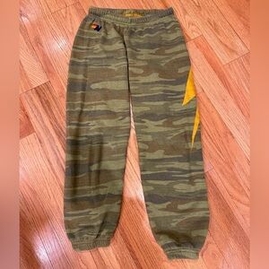 Aviator Nation Camouflage Jogger Pants Size Small